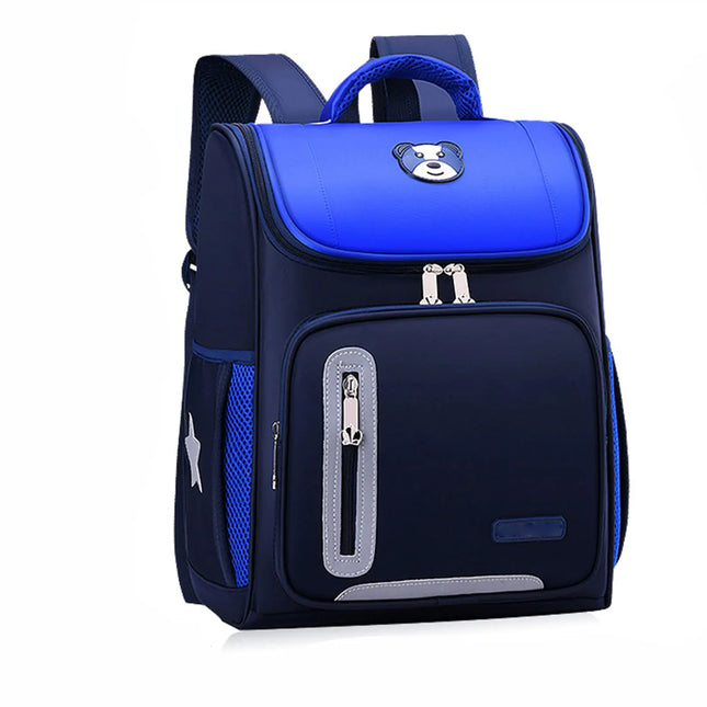 Kids Backpack for Elementary School, Color Block School Bag with Mesh Back – image 5