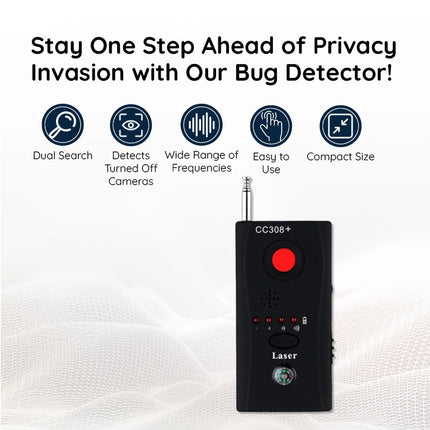 Privacy Guardian | RF Bug Detector for Hidden Cameras with Advanced Technology | Essential Tool for Personal Privacy Protection 2