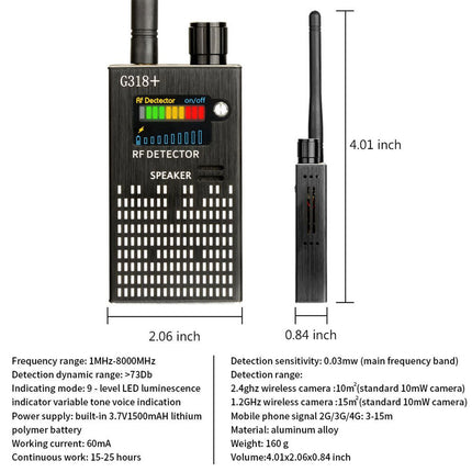 Privacy Shield | Hidden Camera & GPS Detector with Sensitive Detection Technology | Portable Tool for Personal Safety 6