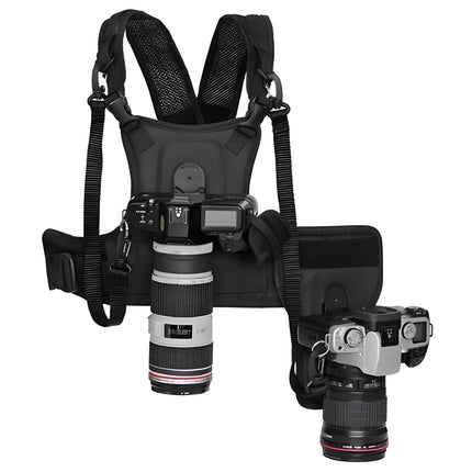 Pro-Photographer Dual-Camera Support Harness with Quick-Access Design | Lightweight & Breathable for Comfort 0