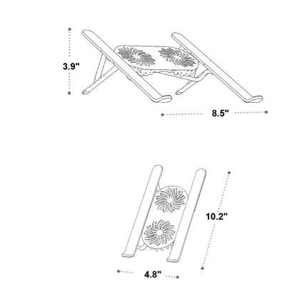 ProLift | Adjustable Laptop Stand for Desk with Dual Cooling Fans | Ergonomic Riser for Enhanced Comfort and Performance 7