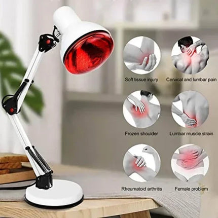 Red Light Therapy Lamp with Stand, Infrared Heat Lamp for Muscle Pain Relief – image 10