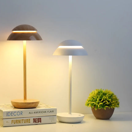 Cordless Scandinavian Table Lamp with Touch-Controlled Dimming | Rechargeable Lighting for Home Decor