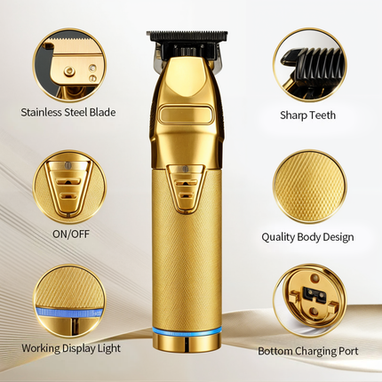 Professional Hair Clipper | Adjustable Trimmer for Men with Ergonomic Design | Versatile Grooming for All Hair Types 7