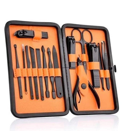 Professional Manicure Kit with Durable Steel Tools | Compact Travel Set for Effortless Grooming 1