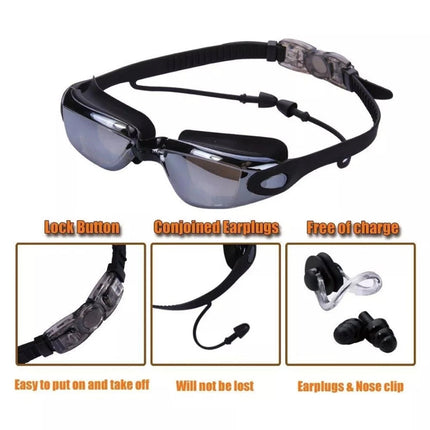 Professional Swimming Goggles with Anti-Fog Technology | 180° Panoramic Vision for Clarity and Comfort 6
