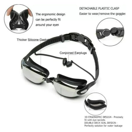 Professional Swimming Goggles with Anti-Fog Technology | 180° Panoramic Vision for Clarity and Comfort 8