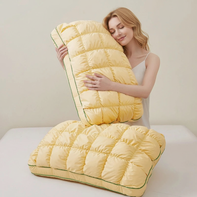 Puff Pillow | Best Pillow for Neck Pain with Fluffy Soft Design | Ergonomic Support for Ultimate Comfort 1