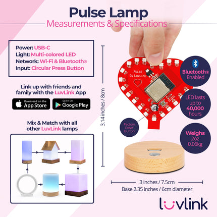 Pulse Friendship Lamp | Instant Global Connection with Customizable Colors | Thoughtful Gift for Staying Connected 3