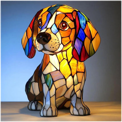 Puppy Art | LED Desk Lamp with Glare-Free Lighting & Unique Resin Design for Cozy Ambiance 12