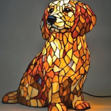 Puppy Art | LED Desk Lamp with Glare-Free Lighting & Unique Resin Design for Cozy Ambiance 15