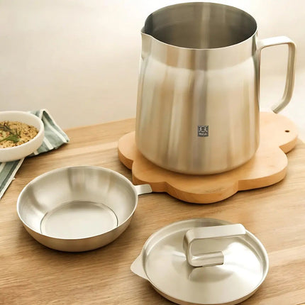 Deep Fryer Pot with Oil Strainer, Bacon Grease Container – image 6