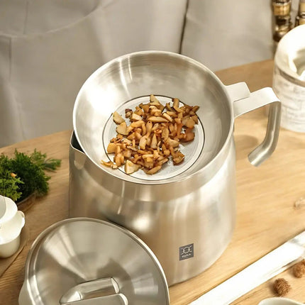 Deep Fryer Pot with Oil Strainer, Oil Container – image 5