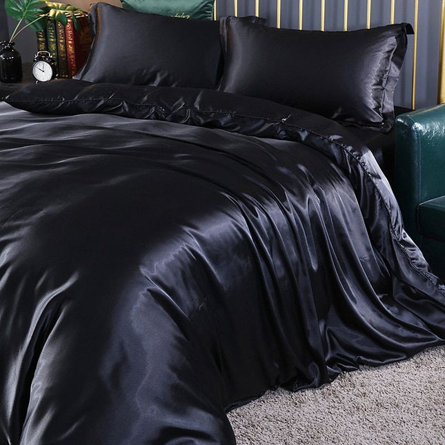 PureSatin | Deluxe Satin Bedding Set with Luxurious Softness | Elegant Design for Opulent Sleep 1
