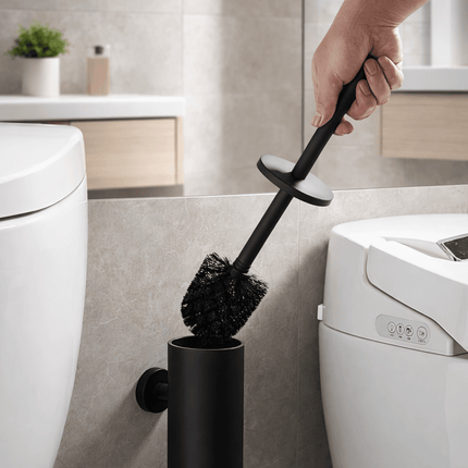 PureSteel | Stainless Steel Toilet Brush Set with Wall-Mounted Holder | Elegant Design for Tidy Bathrooms 1