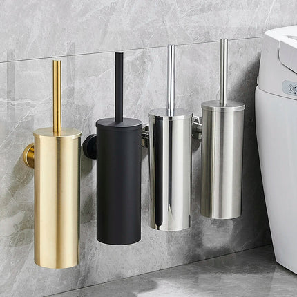 PureSteel | Stainless Steel Toilet Brush Set with Wall-Mounted Holder | Elegant Design for Tidy Bathrooms 3