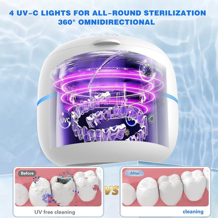 PureVive | Ultrasonic Dental Cleaner Pro with UV-C Sterilization | Deep Cleaning for Dental Appliances 3