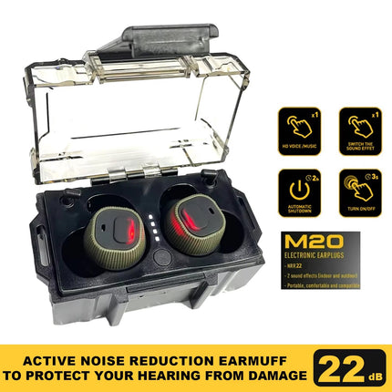 QuietixPro | Electronic Shooting Earbuds with Active Noise Reduction | Tactical Hearing Protection for Clear Communication 1