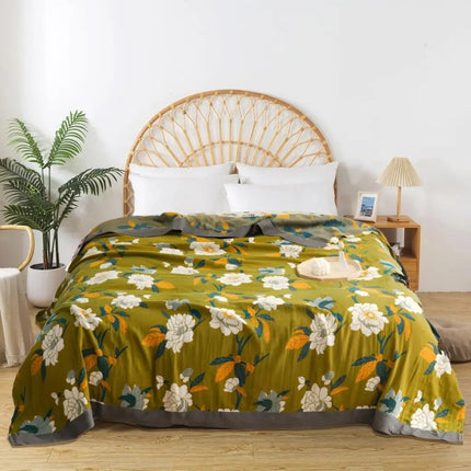 Cotton Throw Blanket for Sofa, Lightweight Bed Blanket – image 4