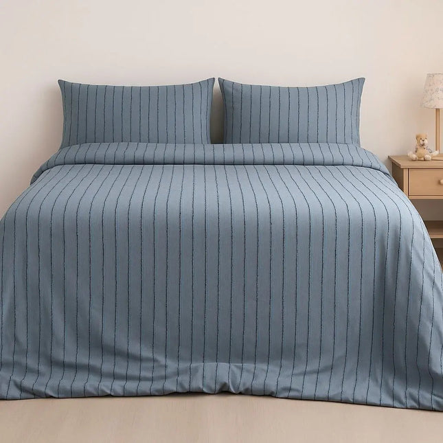 Duvet Cover Set with 2 Pillowcases, Queen Bedding Set, Striped King Duvet Cover, Soft Microfiber Bedding Set_01