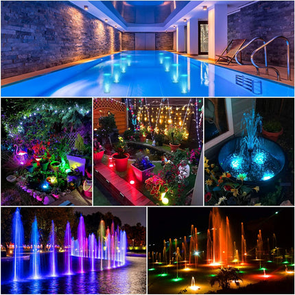 RGB LED Pool Lights | Submersible Floating Lights with Remote Control | Waterproof Design for Vibrant Ambiance 2