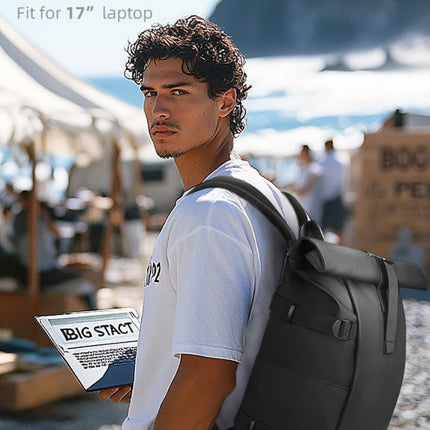 ROLLTRAIL | Expandable Rolltop Backpack for 17 Laptop with Waterproof Design | Anti-Theft Features for Adventurers 2