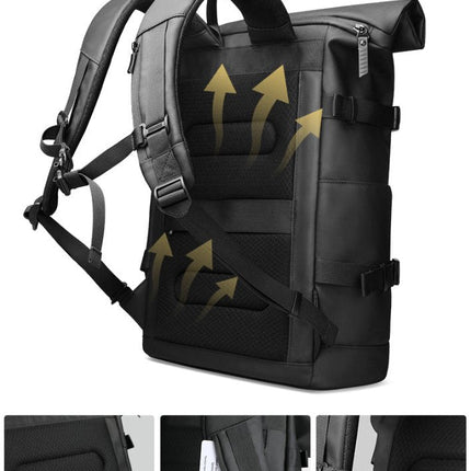 ROLLTRAIL | Expandable Rolltop Backpack for 17 Laptop with Waterproof Design | Anti-Theft Features for Adventurers 4