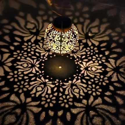 RadiantGlow | Waterproof LED Solar Garden Hanging Lamp with Elegant Design | Energy-Saving Outdoor Lighting 1