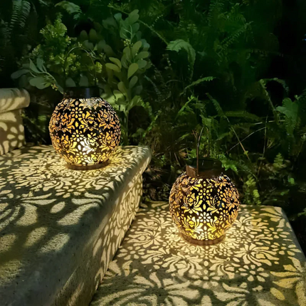 RadiantGlow | Waterproof LED Solar Garden Hanging Lamp with Elegant Design | Energy-Saving Outdoor Lighting 6
