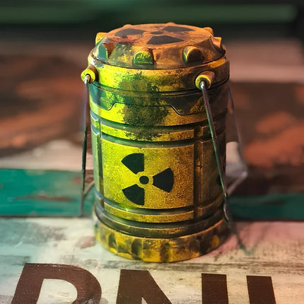 Radioactive Lantern with Immersive Hazard Design | Portable Sci-Fi Decor for Gaming and Streaming Spaces