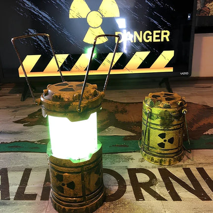 Radioactive Lantern with Immersive Hazard Design | Portable Sci-Fi Decor for Gaming and Streaming Spaces