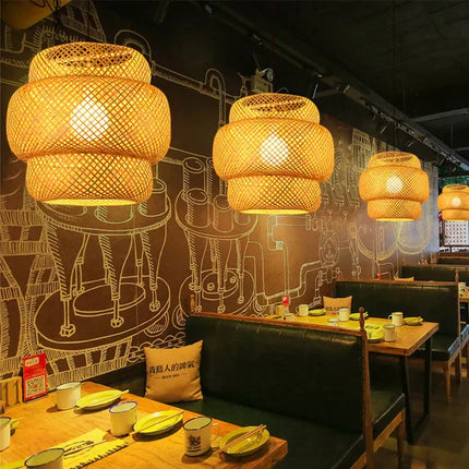 Rattan Pendant Lamp | Handmade Natural Lighting Fixture with Soft Glow | Rustic Decor for Cozy Atmosphere 4