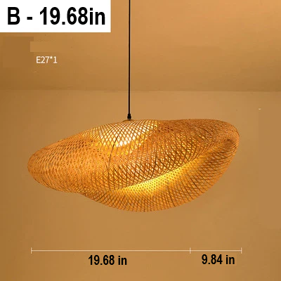 Rattan Pendant Lamp | Handmade Natural Lighting Fixture with Soft Glow | Rustic Decor for Cozy Atmosphere 7