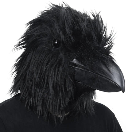 Raven Costume Mask | Scary Halloween Mask with Realistic Gothic Design | Perfect Accessory for Themed Events 0