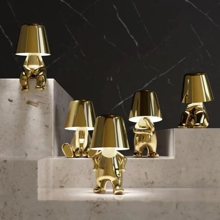 Dimmable Touch-Controlled LED Lamp with Adjustable Brightness | Portable Artistic Lighting for Home Decor