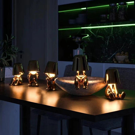 Dimmable Touch-Controlled LED Lamp with Adjustable Brightness | Portable Artistic Lighting for Home Decor