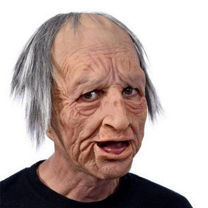 Realistic Latex Mask | Old Man Halloween Mask with Detailed Texture | Comfortable Fit for Immersive Costumes 11