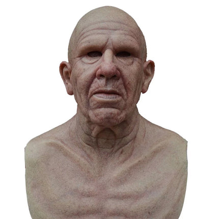 Realistic Latex Mask | Old Man Halloween Mask with Detailed Texture | Comfortable Fit for Immersive Costumes 3
