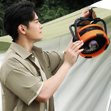 Rechargeable Camping Fan | 3-in-1 Portable Fan with LED Light & Power Bank for Extended Outdoor Use 1