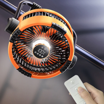 Rechargeable Camping Fan | 3-in-1 Portable Fan with LED Light & Power Bank for Extended Outdoor Use 7