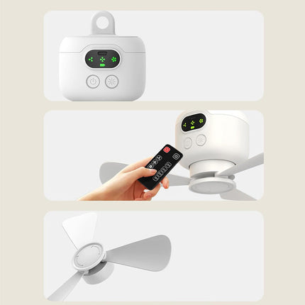 Rechargeable Ceiling Fan with LED Lights & Remote Control | Powerful Airflow for Comfort in Any Space 5