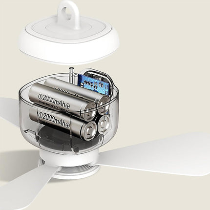 Rechargeable Ceiling Fan with LED Lights & Remote Control | Powerful Airflow for Comfort in Any Space 8