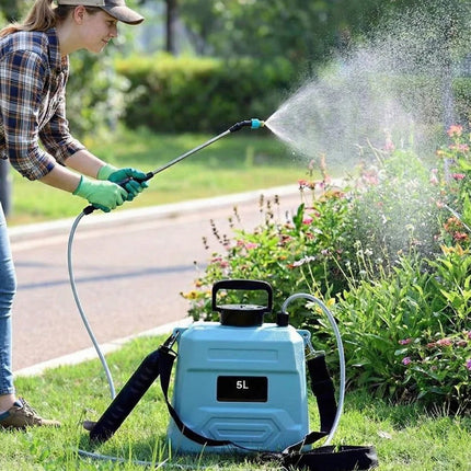 Rechargeable Garden Sprayer | 1.3 Gallon Capacity with Adjustable Nozzles | Effortless Spraying for Your Garden 1