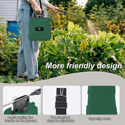 Rechargeable Garden Sprayer | 1.3 Gallon Capacity with Adjustable Nozzles | Effortless Spraying for Your Garden 2