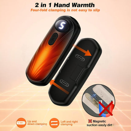 Rechargeable Hand Warmers | Instant Heat LED Pocket Heater Set for Comfort 1