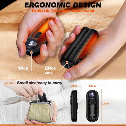 Rechargeable Hand Warmers | Instant Heat LED Pocket Heater Set for Comfort 5