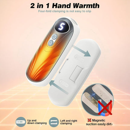 Rechargeable Hand Warmers | Instant Heat LED Pocket Heater Set for Comfort 7