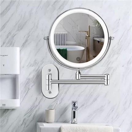 Rechargeable LED Magnifying Mirror with 10x Magnification & 360° Rotation for Flawless Grooming 1