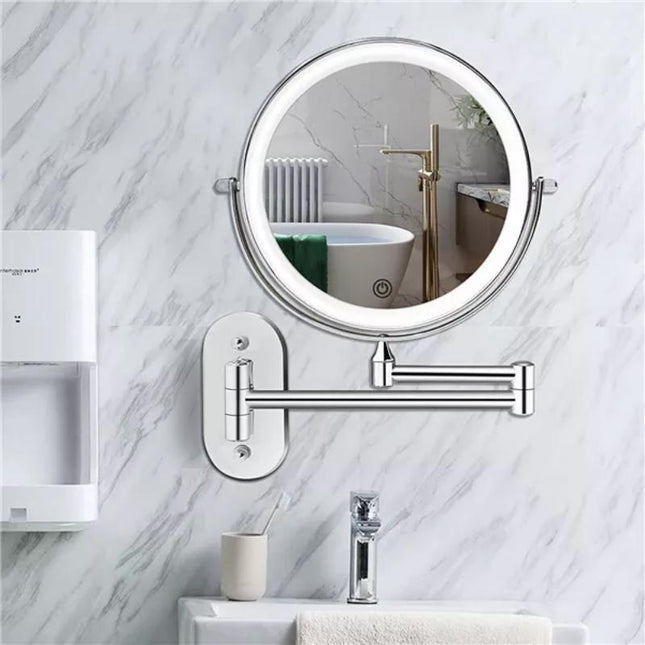 Rechargeable LED Magnifying Mirror with 10x Magnification & 360° Rotation for Flawless Grooming 1