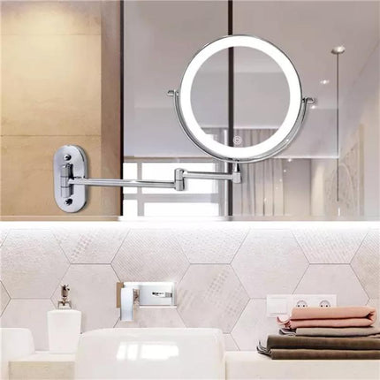 Rechargeable LED Magnifying Mirror with 10x Magnification & 360° Rotation for Flawless Grooming 2